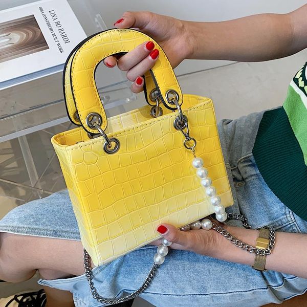 

evening bags dress crossbody bag for women 2021 women's totes vintage handbag pearl ladies shoulder candy color messenger