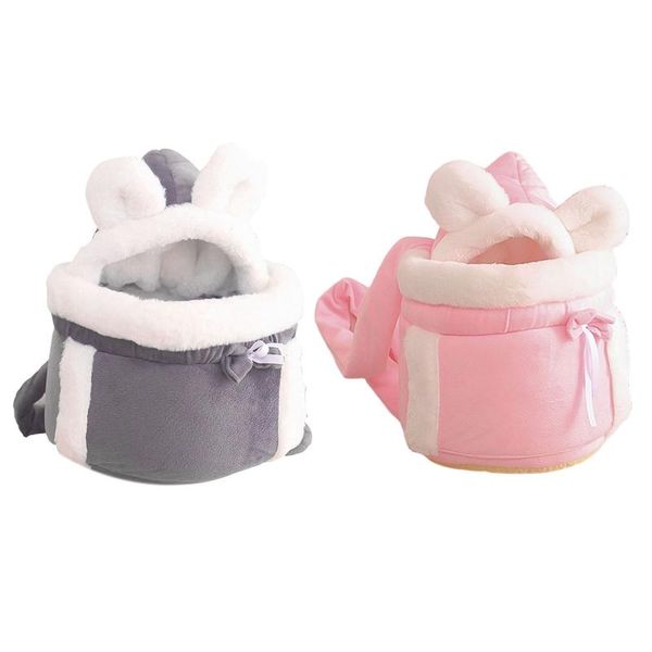 

cat carriers,crates & houses pet warm carrier bag small dogs backpack winter carring plush pets cage walking outdoor travel kitten hanging c