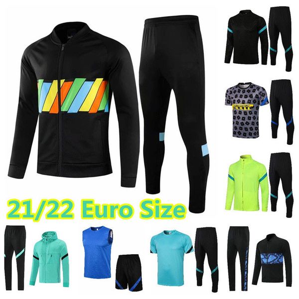 

inter jerseys dzeko sweater tracksuits soccer sets Ã§alhanoglu vidal barella lautaro eriksen 21 22 jackets mi lan training wear jogging polo, Black
