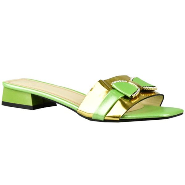 

dress shoes latest green color ladies low heels women pumps slip on summer slipper decorated with rhinestone, Black