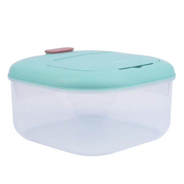

1pc clamshell rice box insect-proof storage dustproof kitchen bottles & jars