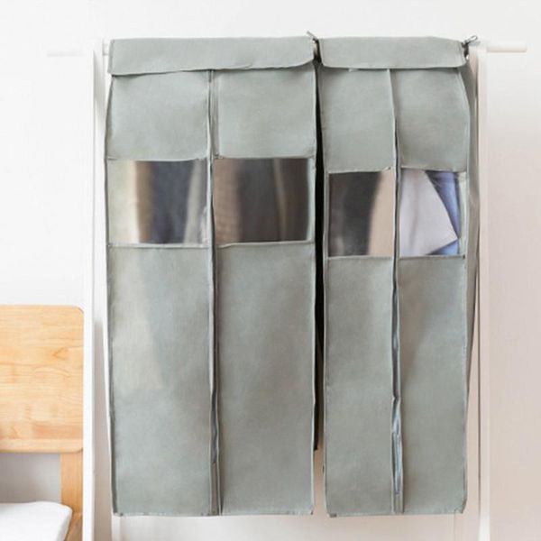

clothing & wardrobe storage thickened clothes hanging dust cover dress suit coat bag case organizer