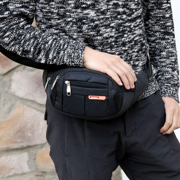 

men women sports outdoor fanny pack nylon waterproof waist bag bum bag 28gd