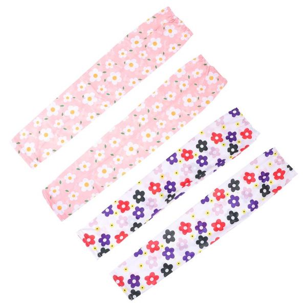 

elbow & knee pads 2 pairs cool uv protection sleeves sun arm for men and, Black;gray