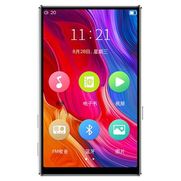 

music player ultra-thin 4.0 inch color sn press mp3 zinc alloy bluetooth mp4 video with fm radio function & players