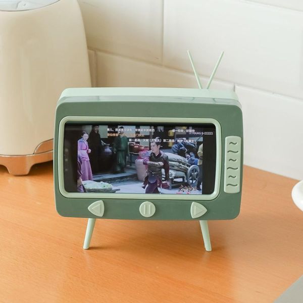 

tissue boxes & napkins creative 2 in 1 tv box multifunctional napkin container with mobile phone holder deskdust-proof paper