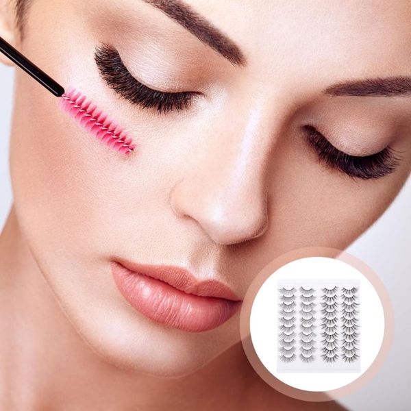 

false eyelashes 20 pairs realistic lashes girl beauty makeup