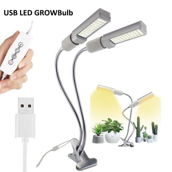 

grow lights 44 led usb timer light phyto lamp plant 5v full spectrum fitolampy growing indoor sunlight growbox flower veg bulb clip