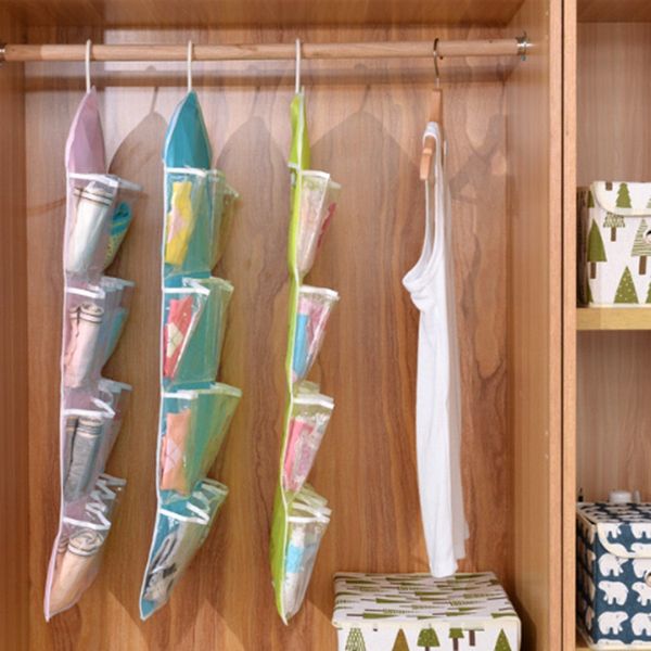 

4 colors 16 bags clear front door button task hanger storage tidy organizer for home bathroom living room miscellaneous