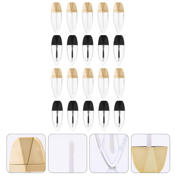 

storage bottles & jars 20pcs lip gloss tubes elegant refillable lipstick lib container