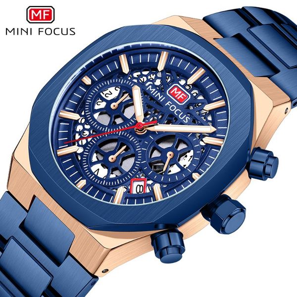 

wristwatches mini focus fashion mens watches quartz stainless waterproof sports 2021 relogio masculino, Slivery;brown
