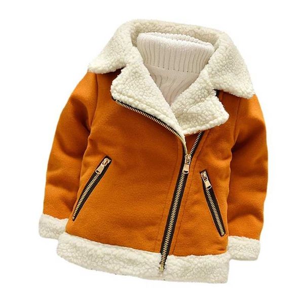 

autumn winter fashion thick jacket children boys girls cotton sport coat toddler casual costume infant clothing kids sportswear 211011, Blue;gray