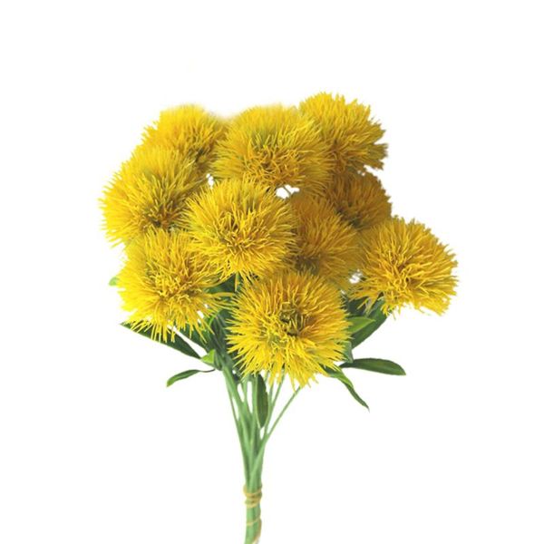 

decorative flowers & wreaths wedding party decoration plants dandelion bouquet home bride hold arrangement supply fake christmas artificial