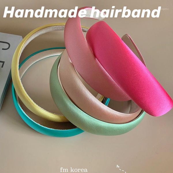 

female hair accessories wide velvet hairbands hoop fashion bands bezel headdress candy color women lady design1