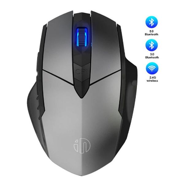 

mice rechargeable wireless mouse three modes 2.4g bluetooth ergonomic optical 4000dpi mechanical touch 6 buttons for lappc