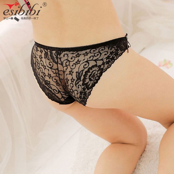 

esibibi underwear lace t-pants alluring t160, Black;white