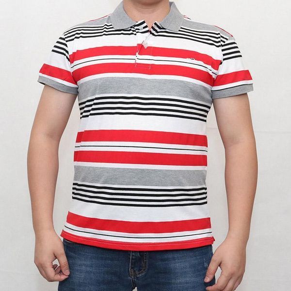 

men's polos hombre men short sleeve casual stripe shirt camisa embroidered masculine colorful crocodile homme asia size1, White;black