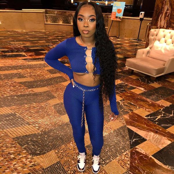 

women's tracksuits zoctuo long sleeve set cut out two piece crop leggings pants outfits women fashion streetwear tracksuit, Gray