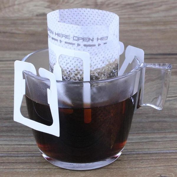 

coffee filters 50pcs portable mesh filter bag hanging ear style drinking pouch tool
