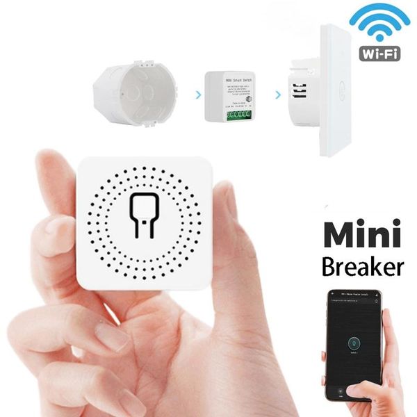 

smart home control wifi switch wireless led light life module voice controll relay timer for google alexa 2 pcs