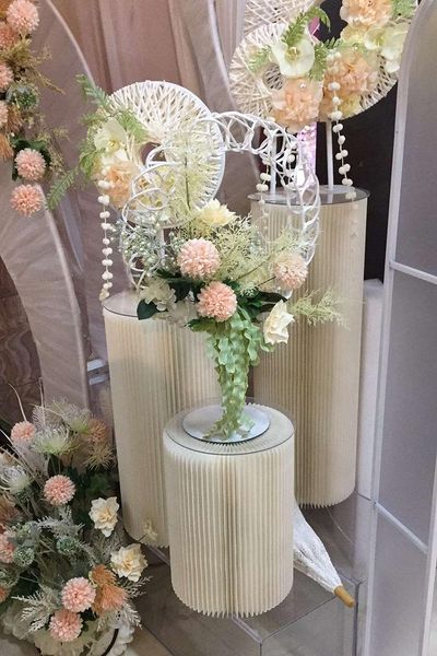 

party decoration wedding props creative window display beautiful chen dessert table paper folding roman column road guide column.