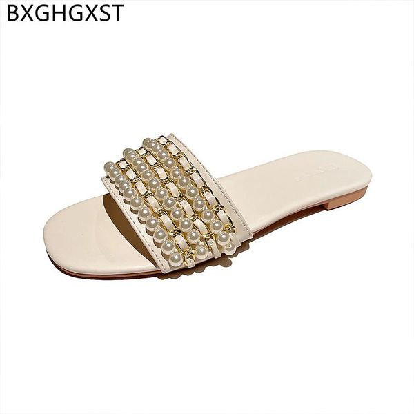 

slippers black korean shoes women beach woman summer flats leather for casual