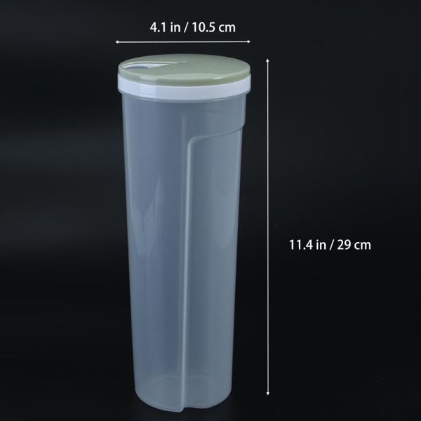 

storage bottles & jars multifunction food spaghetti noodles container box for grain cereal oatmeal nuts beans (light green)