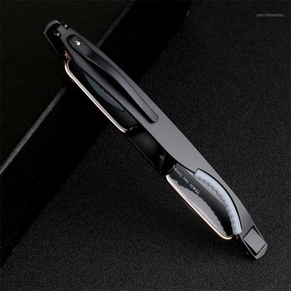 

fashional tr90 folding presbyopic reading glasses convenient 360 revolving pen hooks diopter +1.5+2.0 woman men sunglasses, White;black