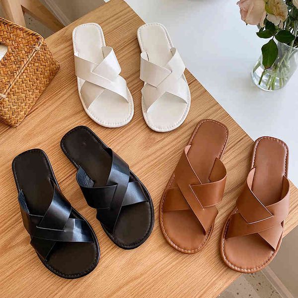 

slippers summer for women shoes woman heel design home female flat ladies the beach slides sandals smw8, Black