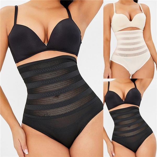 

women high-waist briefs body shaper seamless underwear bulifter waist trainer tummy control panties belly girdle panty women's shapers, Black;white