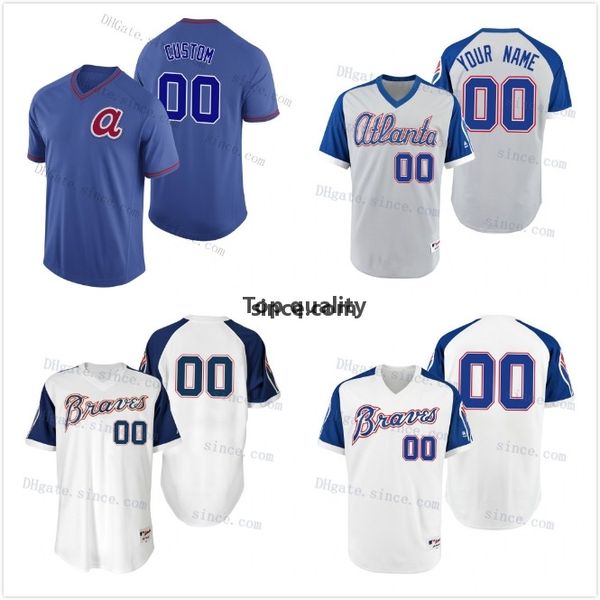 

13 ronald acuña jr. atlanta custom 1979 1974 turn back braves jersey ozzie albies freddie an murphy dansby swanson 11 ender inciarte, Black