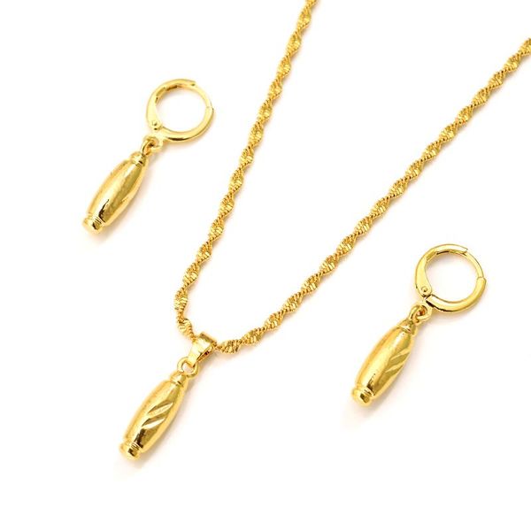 

earrings & necklace dubai fashion jewelry sets for women water drop pendant african statement bridal wedding party gift, Silver