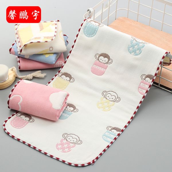 

handkerchief baby towel cotton gauze water absorbent household face wash soft, White