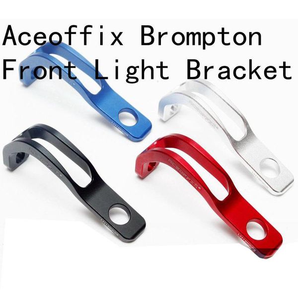 

aceoffix ultralight 13g front light bracket holder for brompton folding bike cnc 4 colors lights