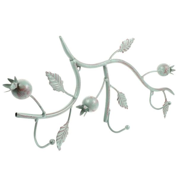

hooks & rails 1pc retro style garden pomegranate iron art hook vintage cloth hat