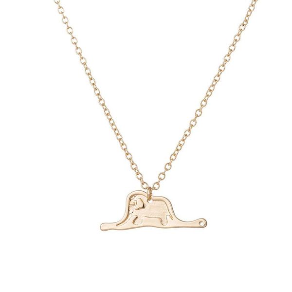 

the little prince necklace animal elephant pendant necklaces anime le petit charms fine jewelry for woman men, Silver