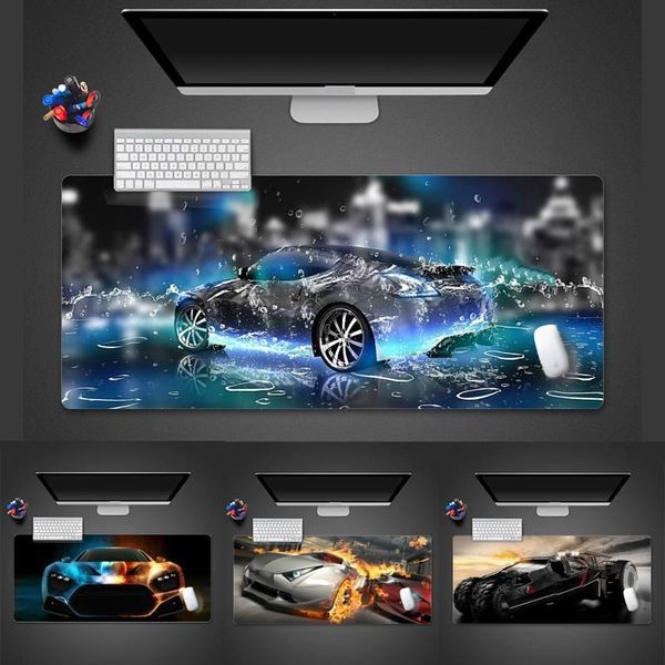 

mouse pads & wrist rests cool sports car durable rubber gaming mousepad desk table protect gamer office large mat pad x xl non-slip lapc