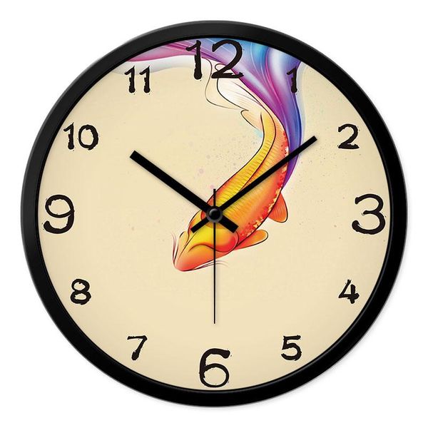 

wall clocks 2021 digital clock chinese creative of style brocade carp mechanical modern 60zb990