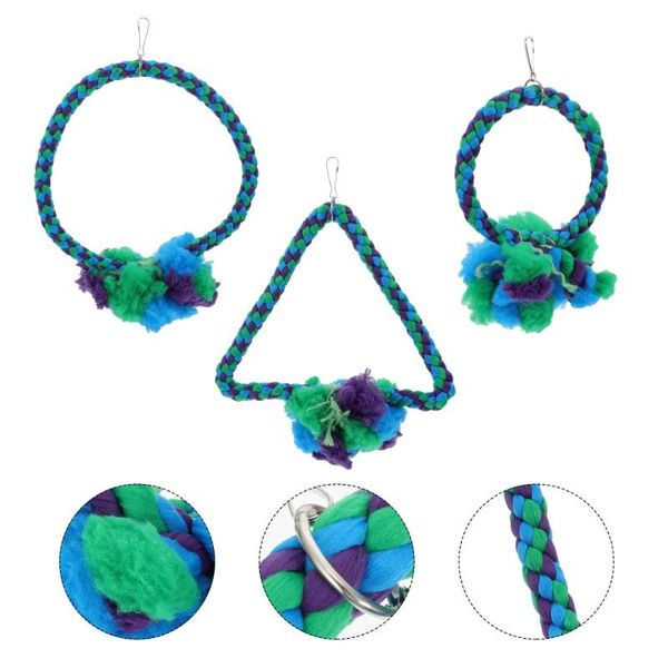 

other bird supplies 3pcs creative parrot swing exquisite cockatiel parakeet hanging