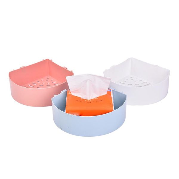 

bathroom shelves 1pcs kitchen corner plastic storage holder suction wall mounted shower shelf