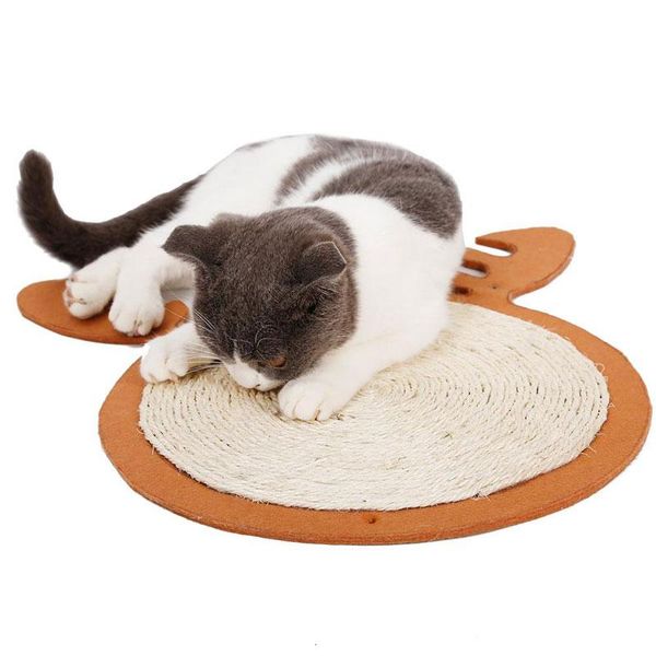 

cat beds & furniture natural scratch board mat pet scratching sisal toy pad protecting toys