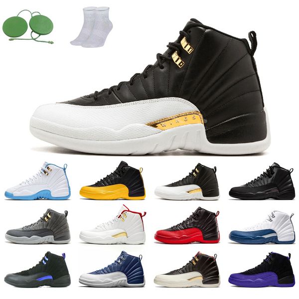 

12s man basketball shoes winterized wings university blue the master taxi reverse flu game o-black michigan gym red gamma french fiba dark g