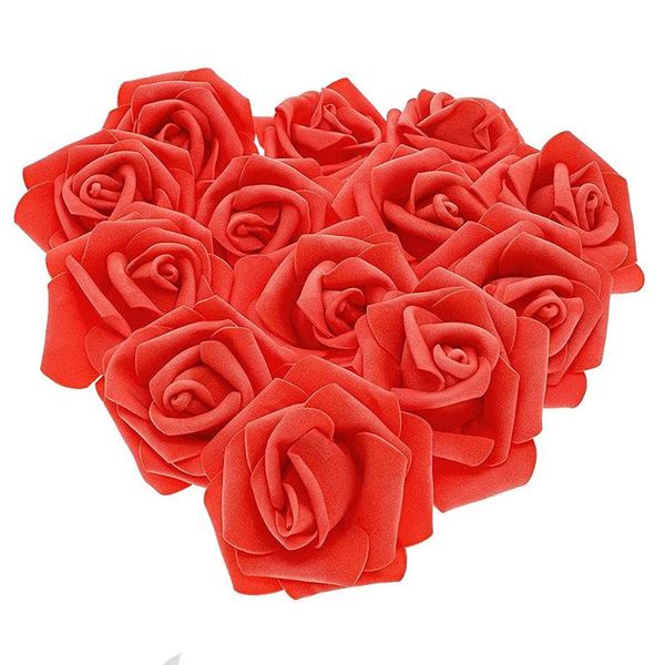

decorative flowers & wreaths 100/200 pcs teddy bear of roses 3cm foam wedding christmas decor for home diy gifts box artificial