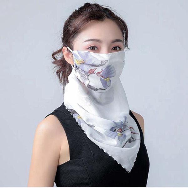 

scarves headband neck gaiter tube hanging ear cover scarf breathable windproof face mask guard bandana men women, Blue;gray