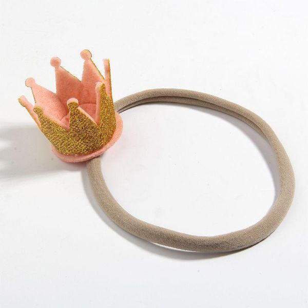 

hair accessories 3pcs 5cm crown nylon headbands for girls elastic band pographic kids infants toddlers, Slivery;white
