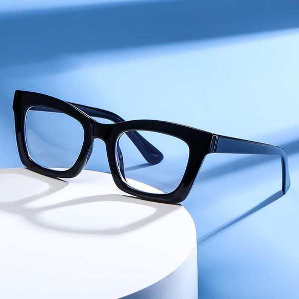 

fashion sunglasses frames tr2105 clear eyeglasses frame stylish spectacles for men and women wholesale eyewear compture prtotect, Black