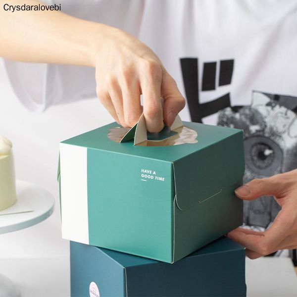 

gift wrap 20pcs 4 inch paper cake box have a good time handle wedding birthday party baby shower handmade decorating supplies