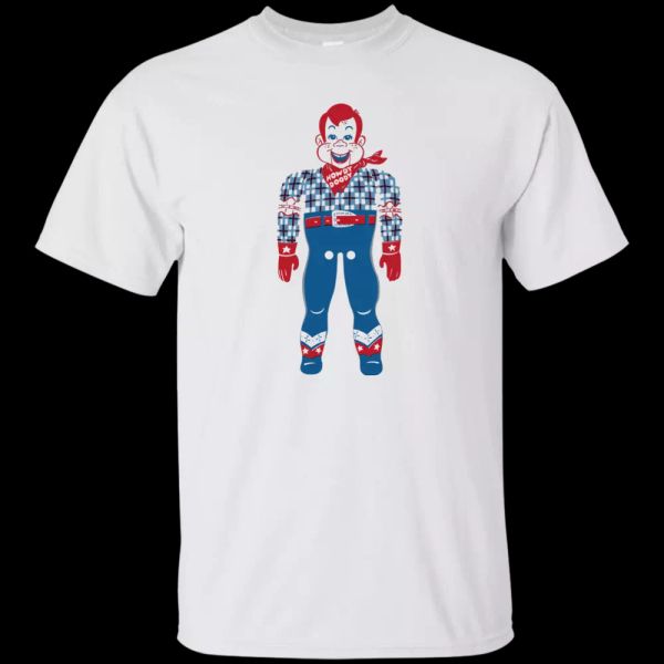 

howdy doody, marionette, tv, show, variety, 1950's, fifties, t-shirty, White;black