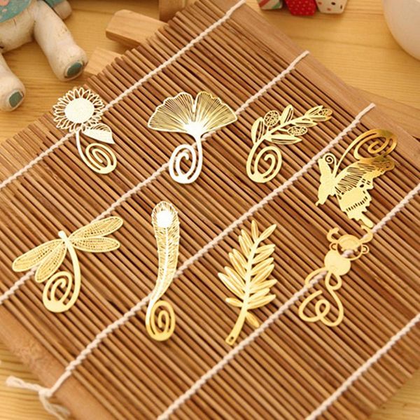 

bookmark 8pcs/lot cute kawaii butterfly exquisite metallic creative student gift free