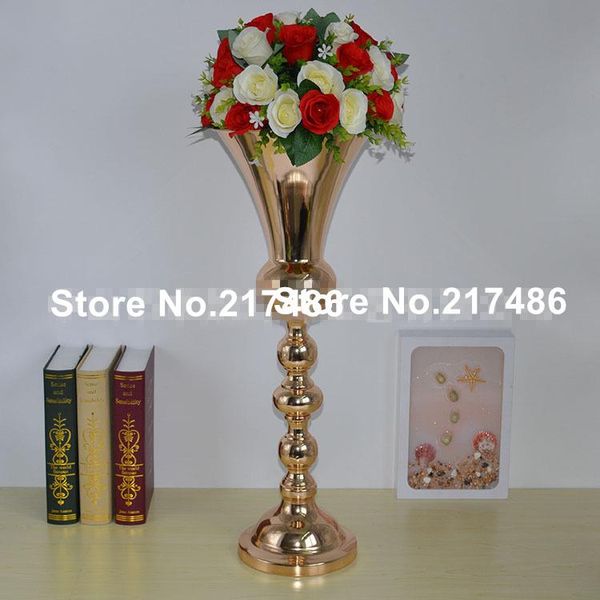 

party decoration style wholesale event silver gold trumpet vase for decor